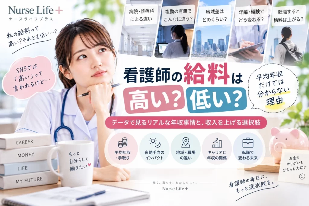 看護師の給料が高いか低いかデータで考える看護師