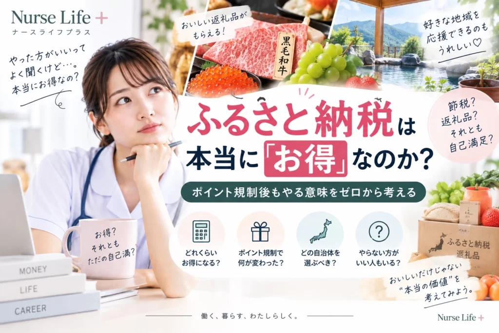 ポイント規制後のふるさと納税がお得か考える看護師